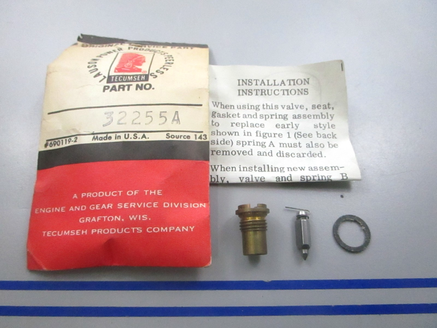 NEW OEM 32255A Tecumseh Carburetor Repair Kit 0810