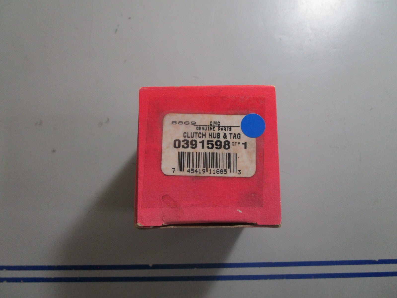 *NEW OEM* 0810 OMC Johnson Evinrude Clutch Hub & Tag 391598 0391598