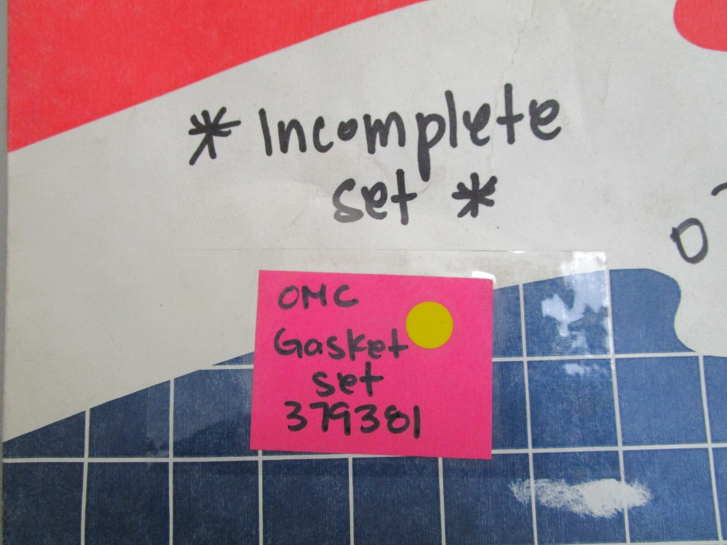 *NEW OEM* 0820 OMC Johnson Evinrude Gasket Set 379381 0379381
