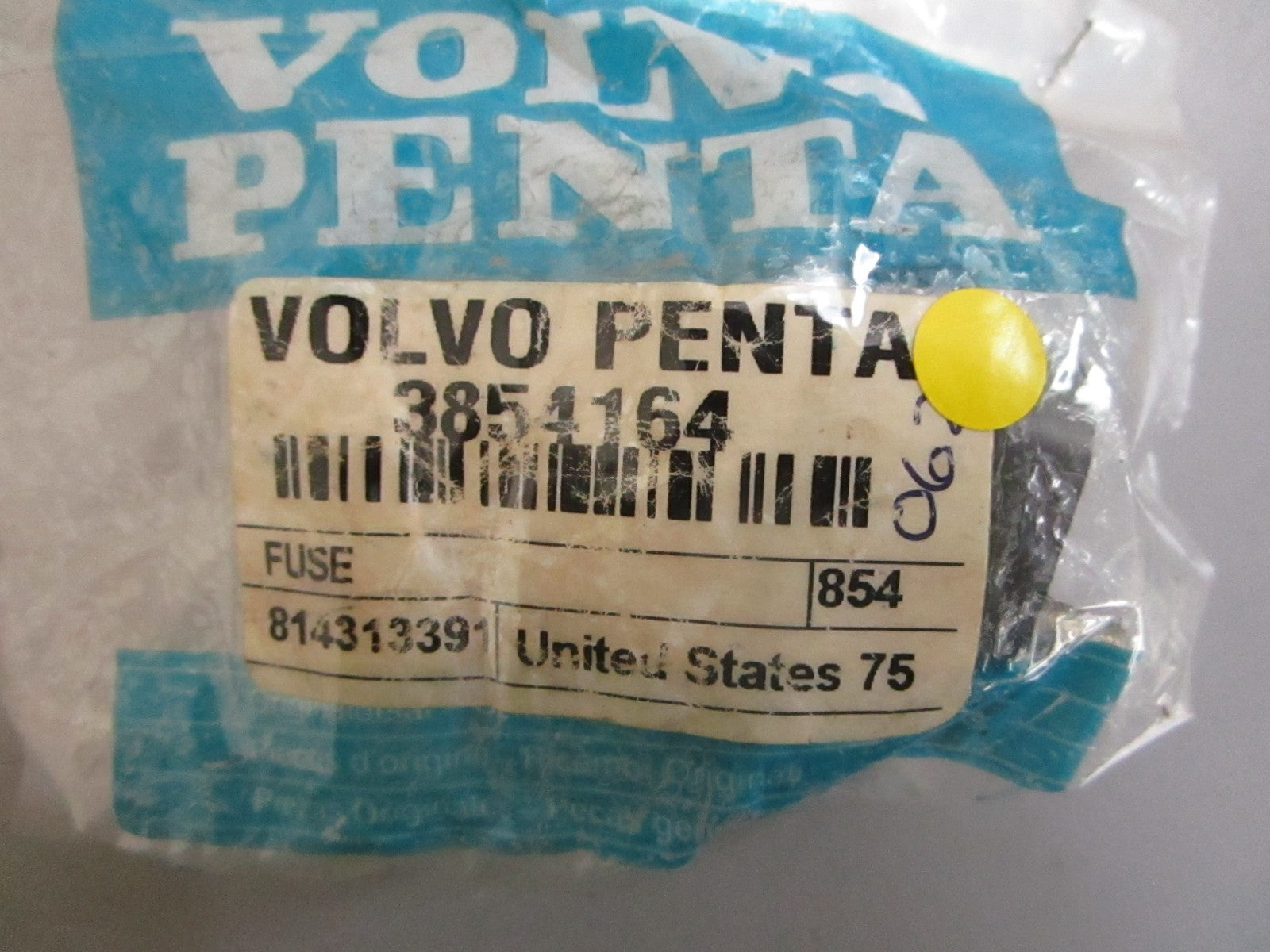 *NEW OEM* 0820 Volvo Penta 50AMP Automatic Fuse 3854164