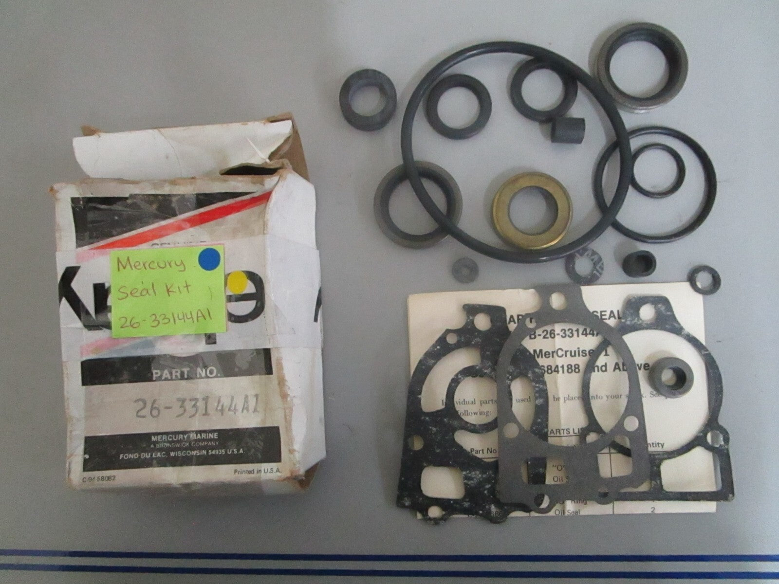 *NEW OEM* 0820 Mercury Quicksilver Seal Kit 26-33144A1