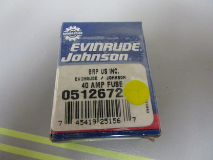 *NEW OEM* 0810 OMC Johnson Evinrude 40 AMP Fuse 512678 0512672