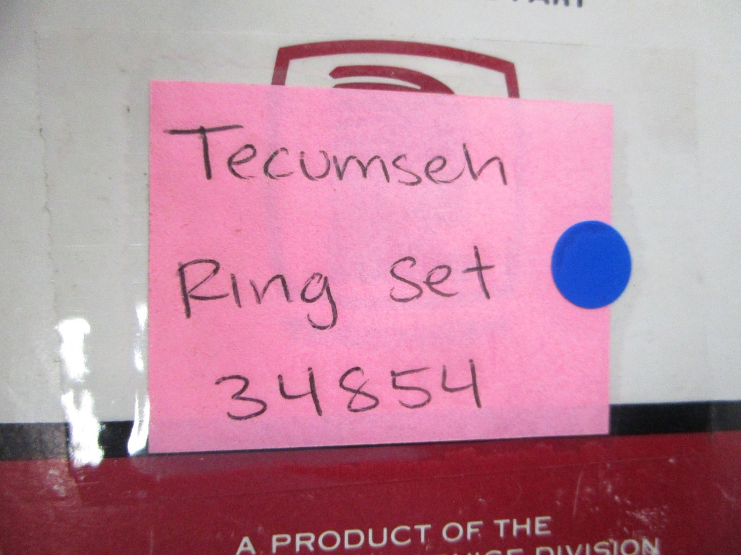 NEW OEM 34854 Tecumseh Piston Ring Set 0810