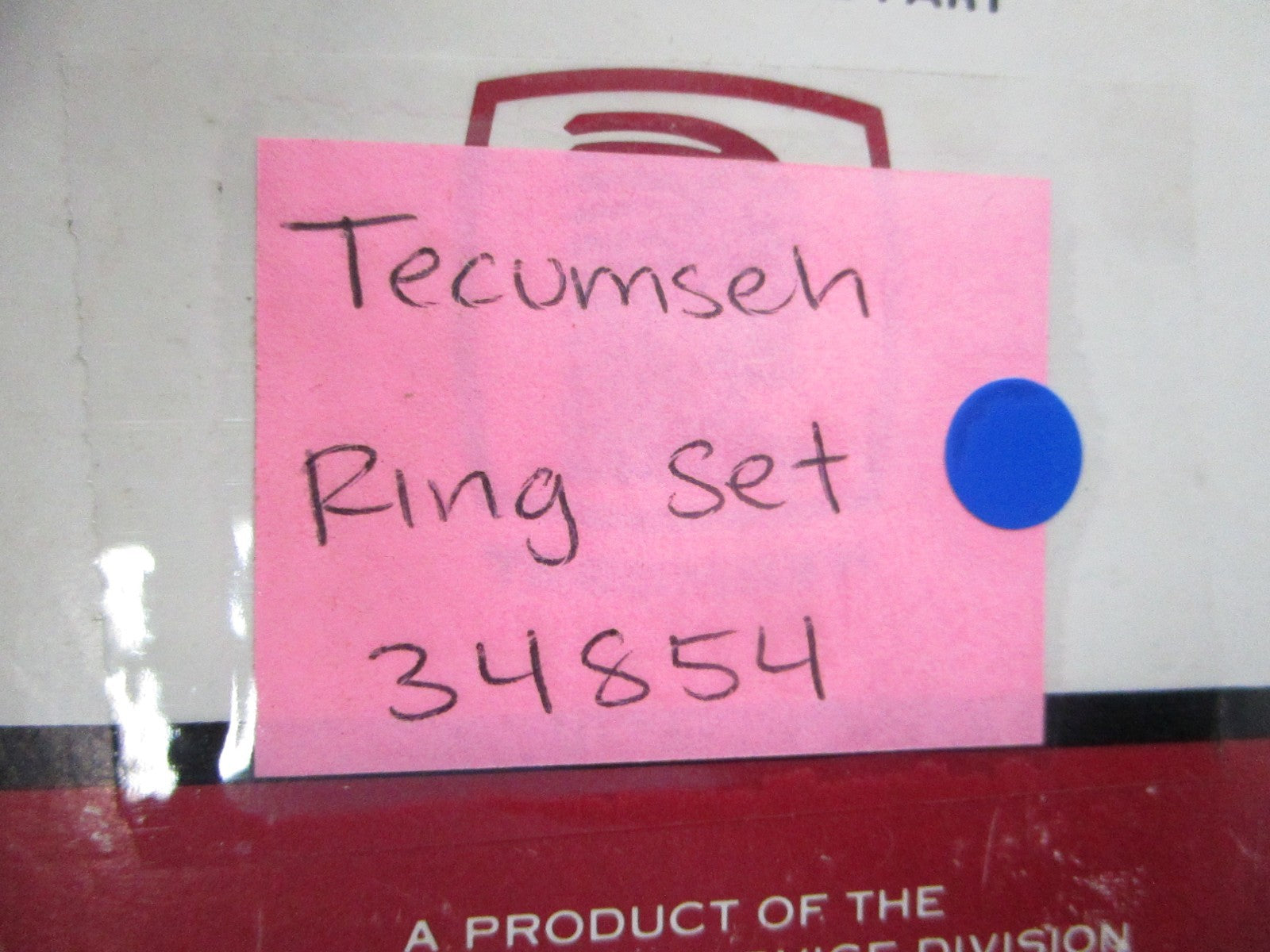 NEW OEM 34854 Tecumseh Piston Ring Set 0810