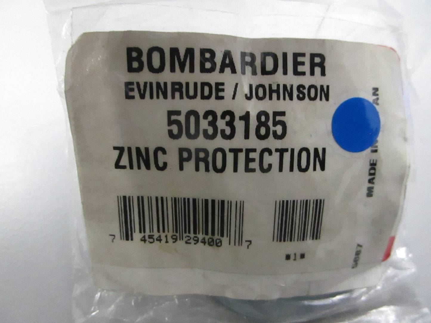 *NEW OEM* 0810 OMC Johnson Evinrude Zinc Protection 5033185