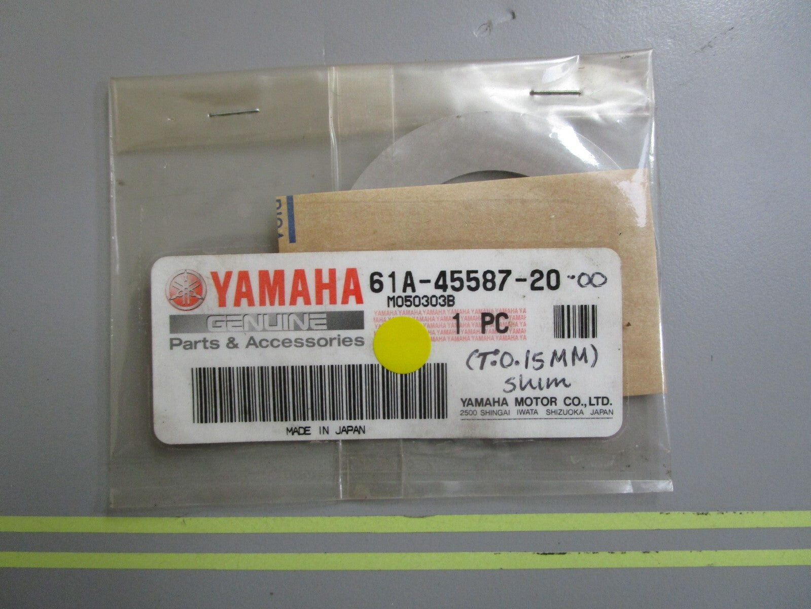 *NEW OEM* 0770 Yamaha (T: 0.15MM) Shim 61A-45587-20-00