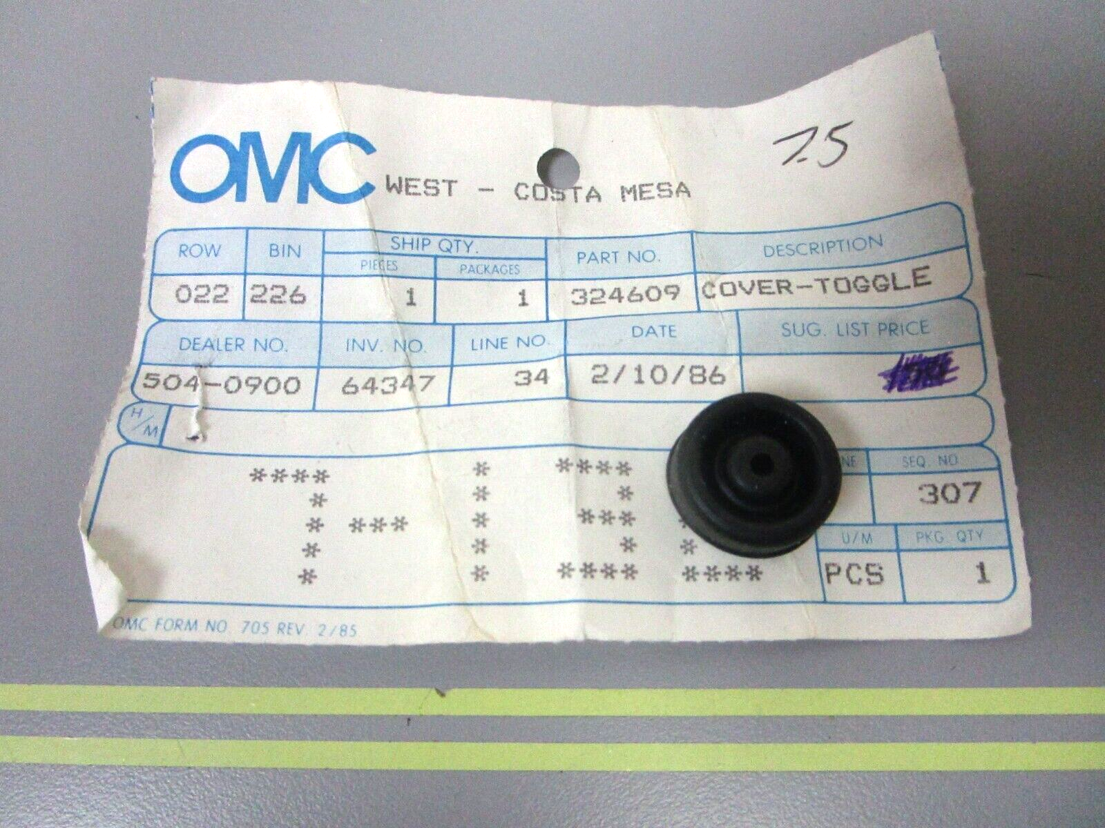 *NEW OEM* 0750 OMC Johnson Evinrude TOGGLE COVER 324609 0324609