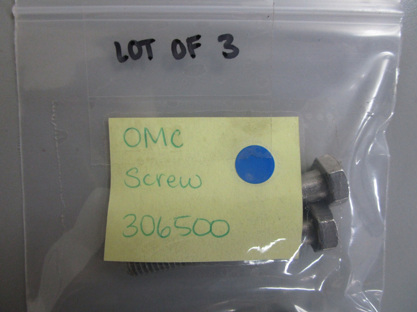 *NEW OEM* (LOT OF 3) 0810 OMC Johnson Evinrude Screw 306500 0306500