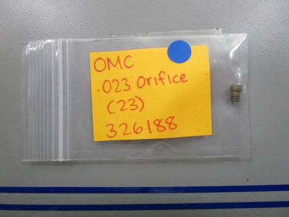 *NEW OEM* 0810 OMC Johnson Evinrude .023 Orifice (23) 326188 0326188
