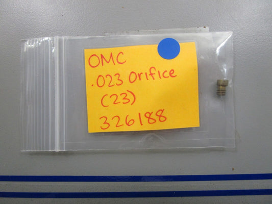 *NEW OEM* 0810 OMC Johnson Evinrude .023 Orifice (23) 326188 0326188
