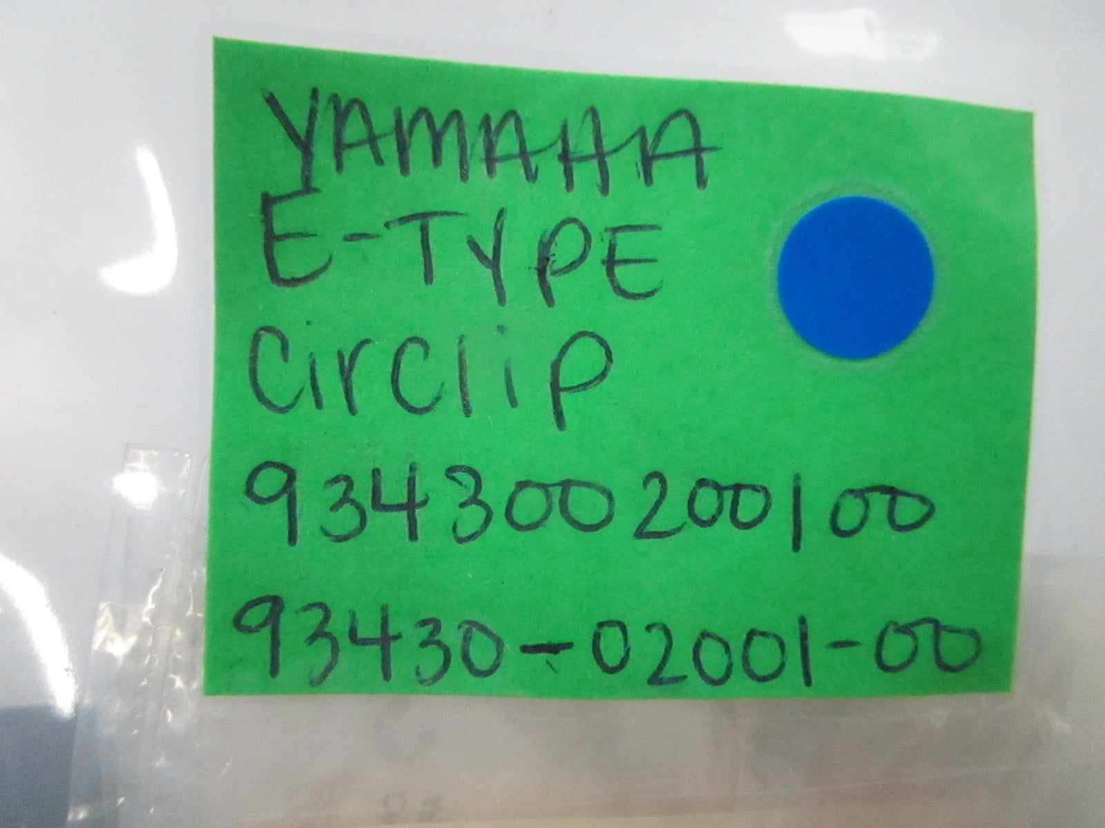 *NEW OEM* (LOT OF 2) 0810 Yamaha E-Type Circlip 934300200100 93430-02001-00