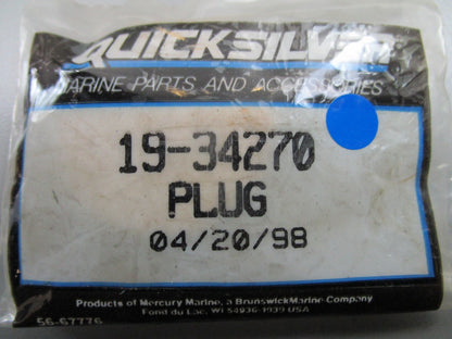 *NEW OEM* 0810 Mercury Quicksilver Plug 19-34270