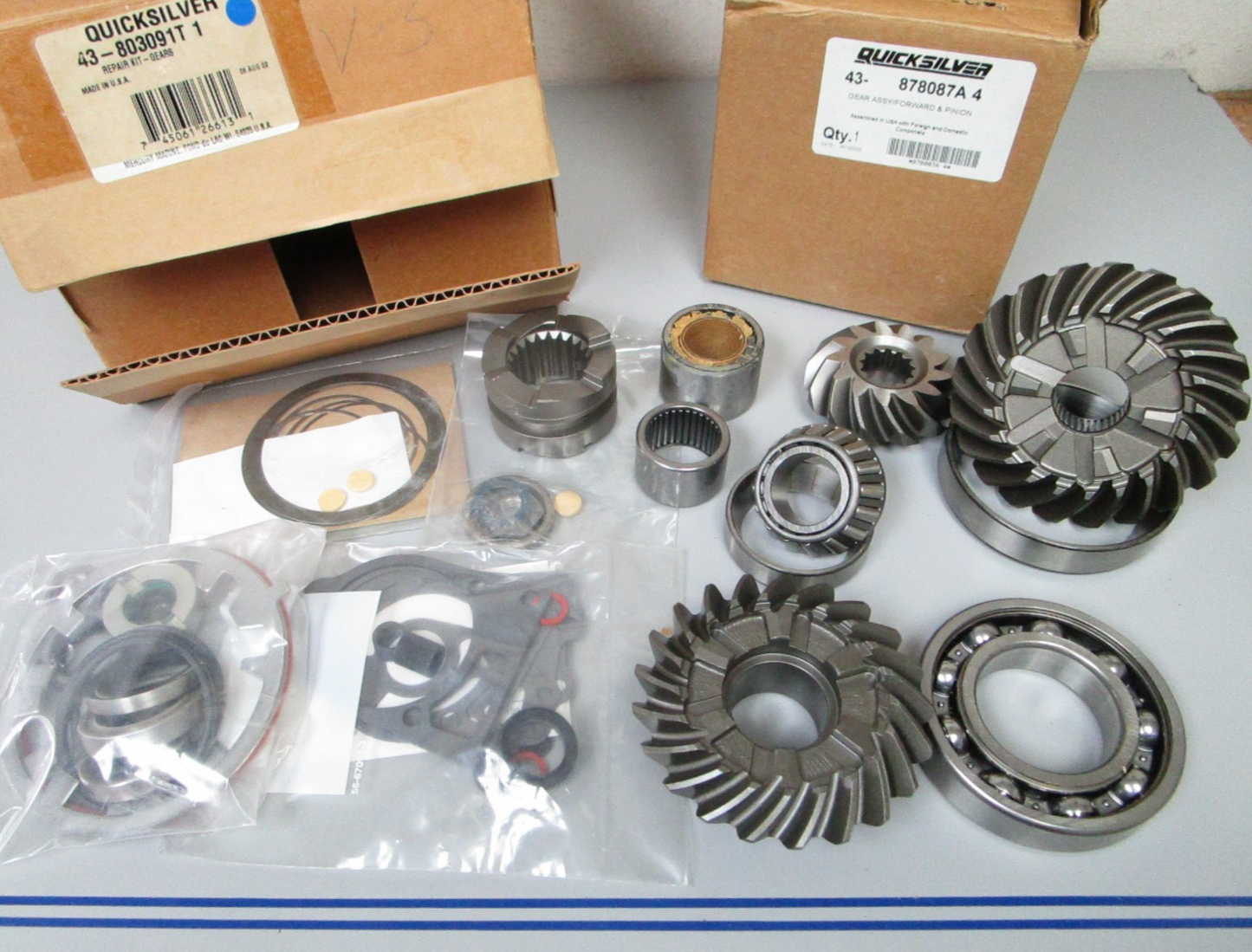 *NEW OEM* 0720 Mercury Quicksilver Gear Set Repair Kit 878087A4 43-803091T1