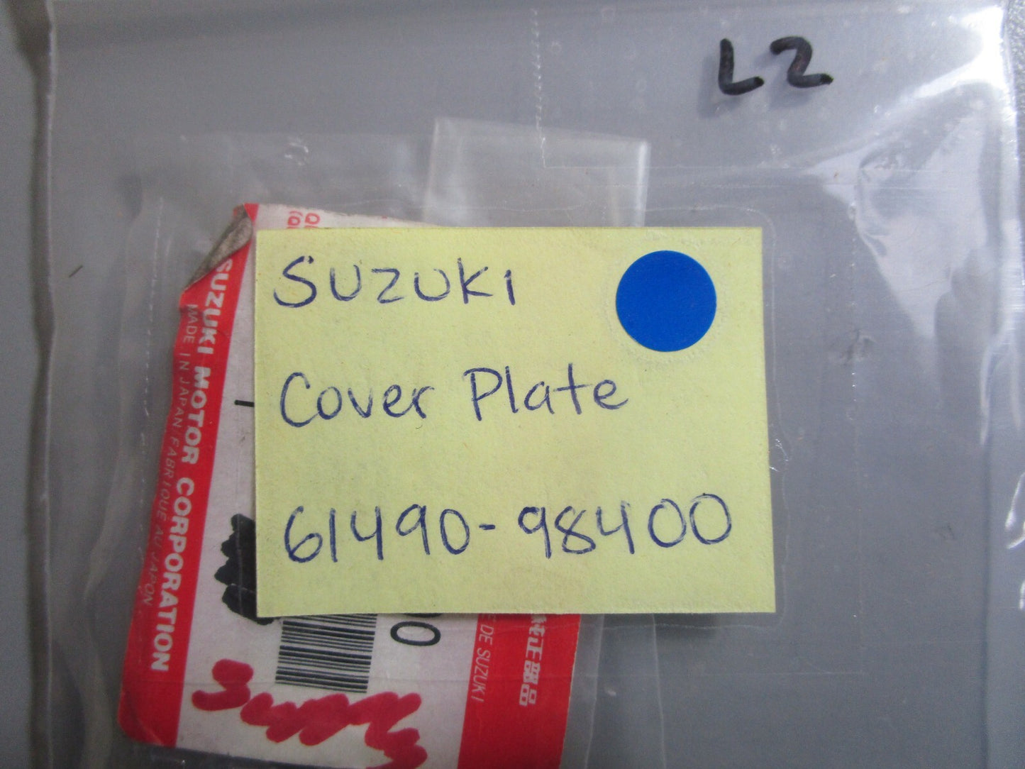 *NEW OEM* (LOT OF 2) 0810 Suzuki Cover Plate 61490-98400