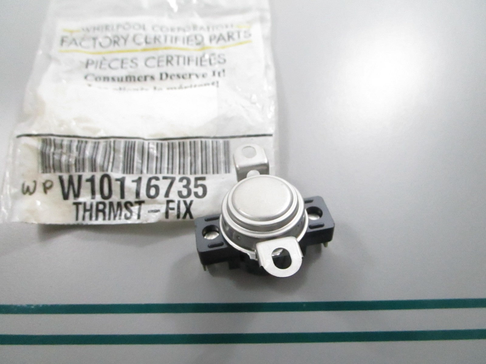 NEW OEM W10116735 Whirlpool Fixed Thermostat 0810