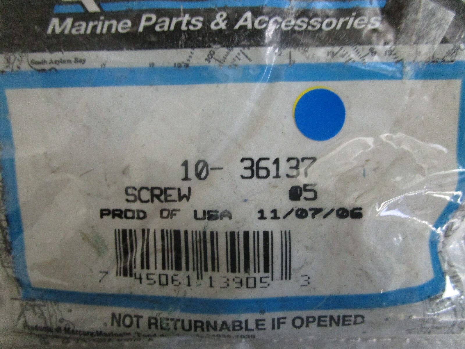 *NEW OEM* (LOT OF 5) 0810 Mercury Quicksilver Screw 10-36137