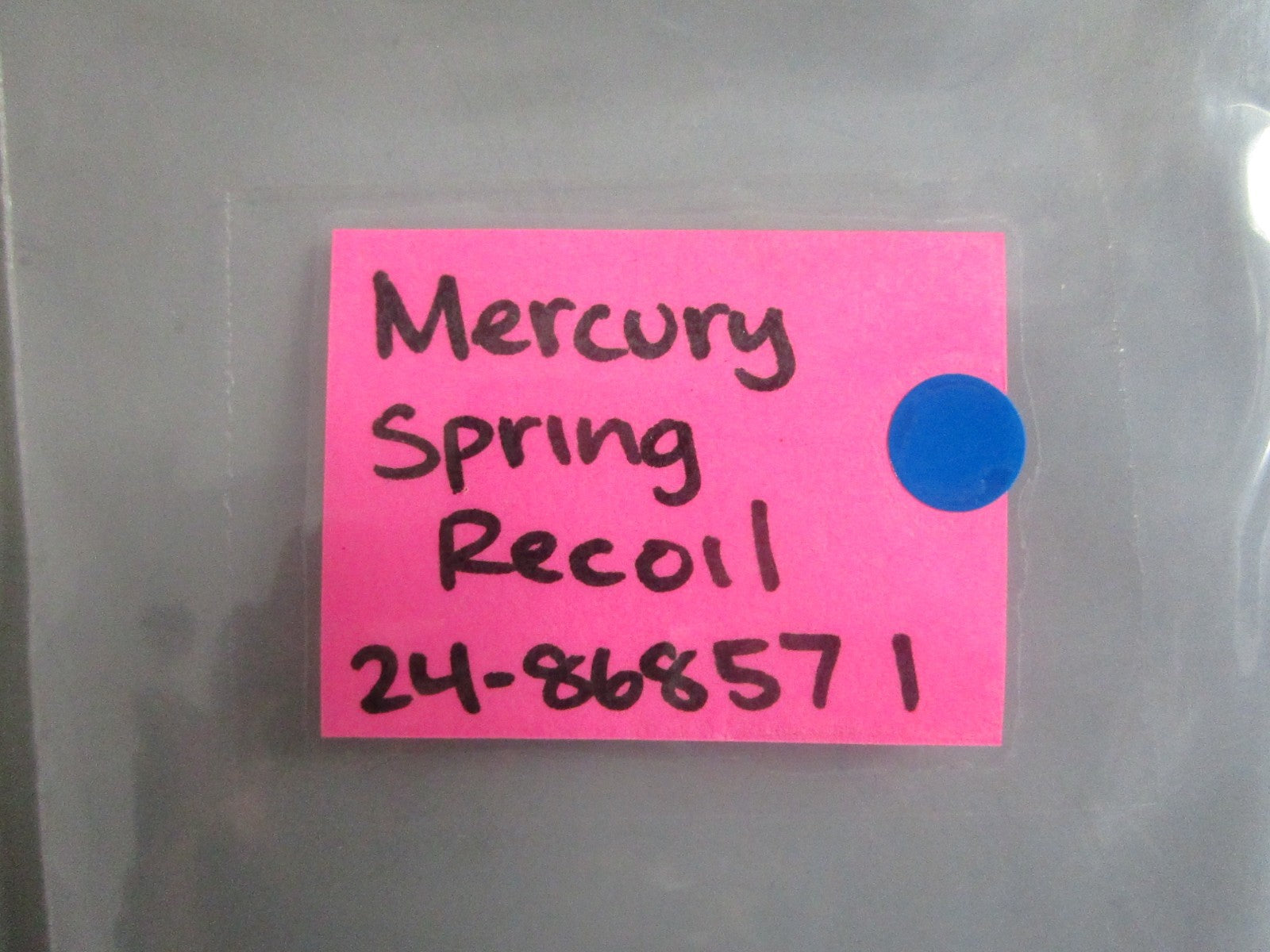 NEW OEM 24-86857 1 Mercury Quicksilver Spring Recoil 0820
