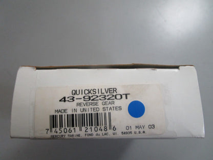 *NEW OEM* 0810 Mercury Quicksilver Reverse Gear 43-92320T