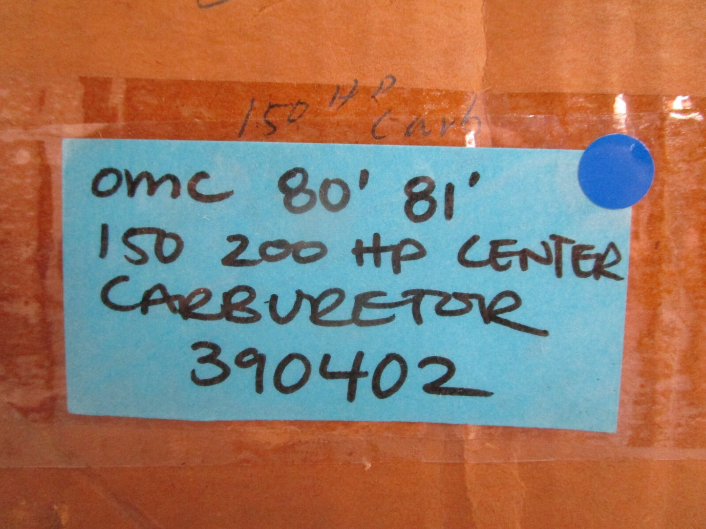 *NEW OEM* 0820 OMC Johnson Evinrude 80' 81' 150 200HP Center Carburetor 390402