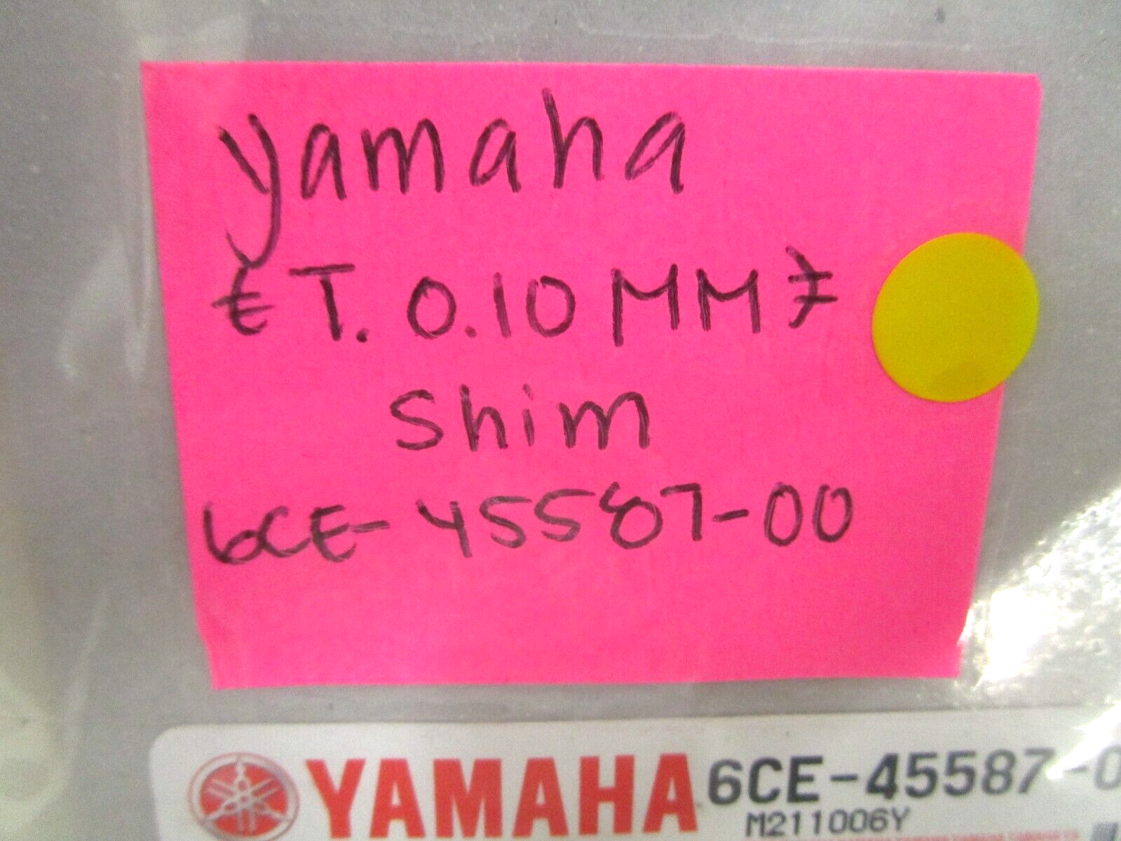 *NEW OEM* 0750 Yamaha SHIM  T.0.10mm  6CE-45587-00