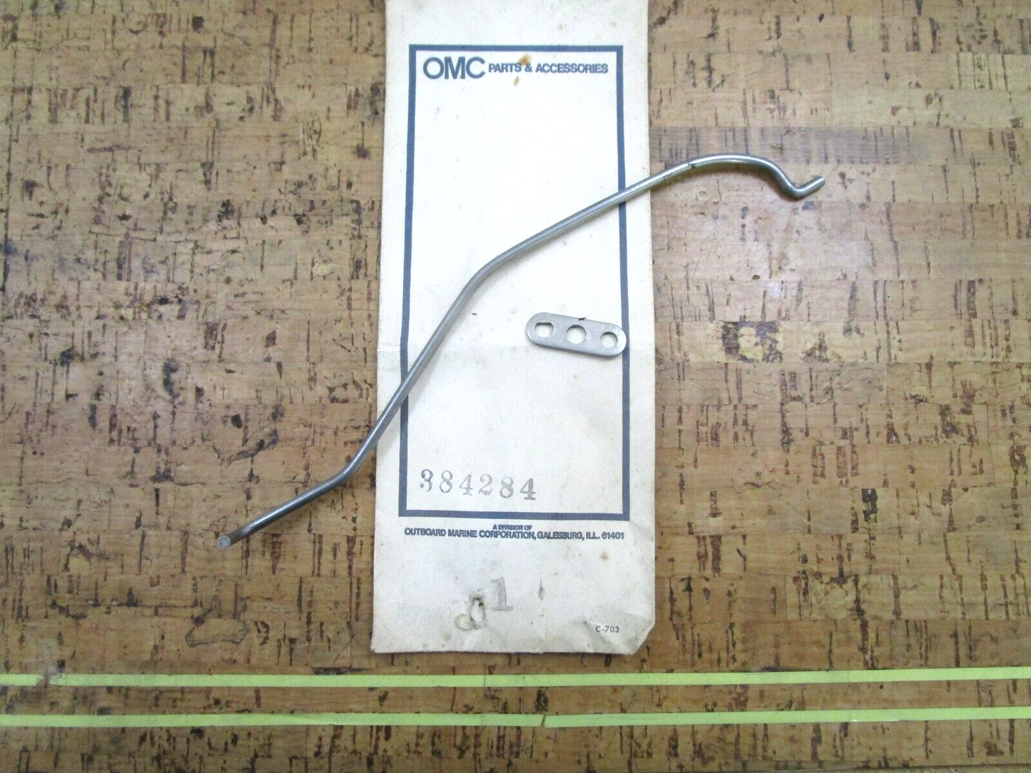 *NEW OEM* 0750 OMC Johnson Evinrude BELTCRANK ROD & BUSH ASSY 384284 0384284