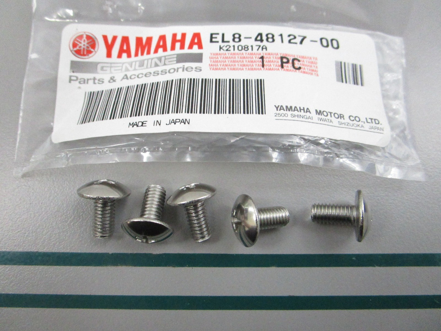 NEW OEM (LOT OF 5) EL8-48127-00-00 Yamaha Screw 0810