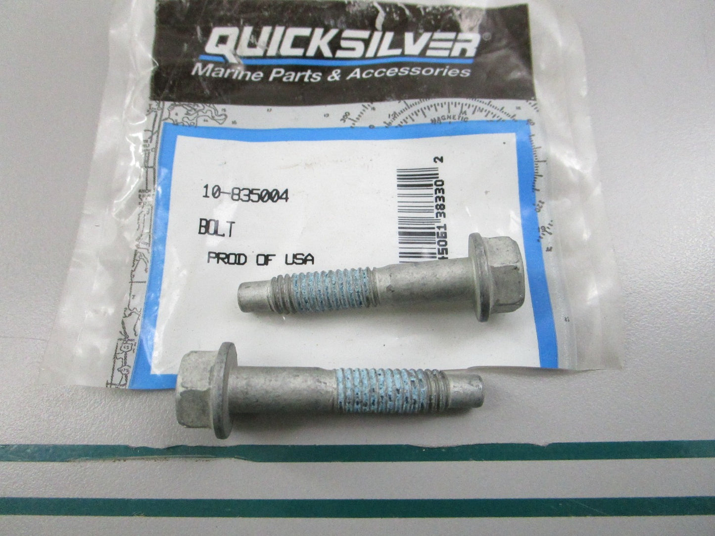 NEW OEM (LOT OF 2) 10-835004 Mercury Quicksilver Bolt 0810
