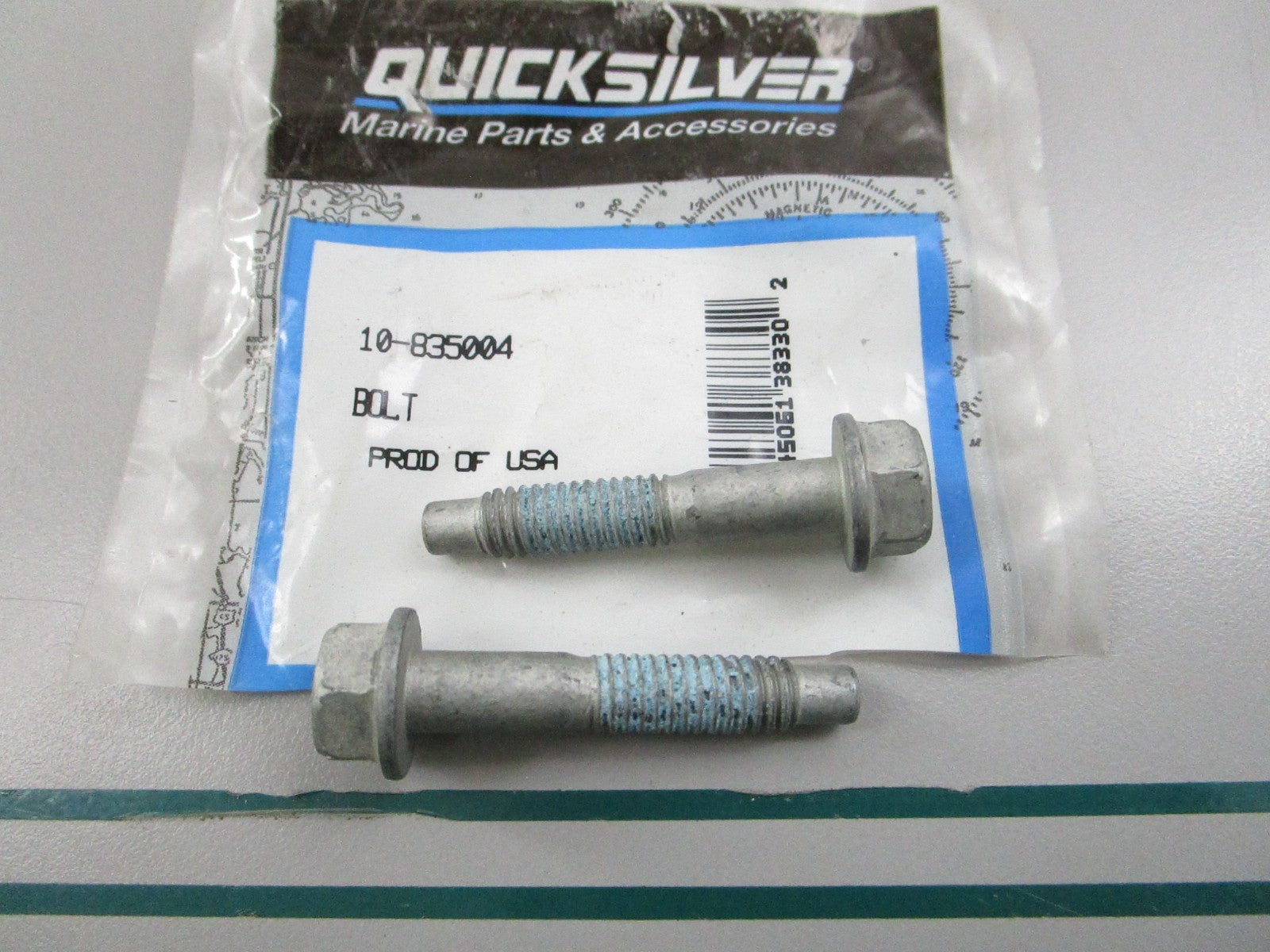 NEW OEM (LOT OF 2) 10-835004 Mercury Quicksilver Bolt 0810
