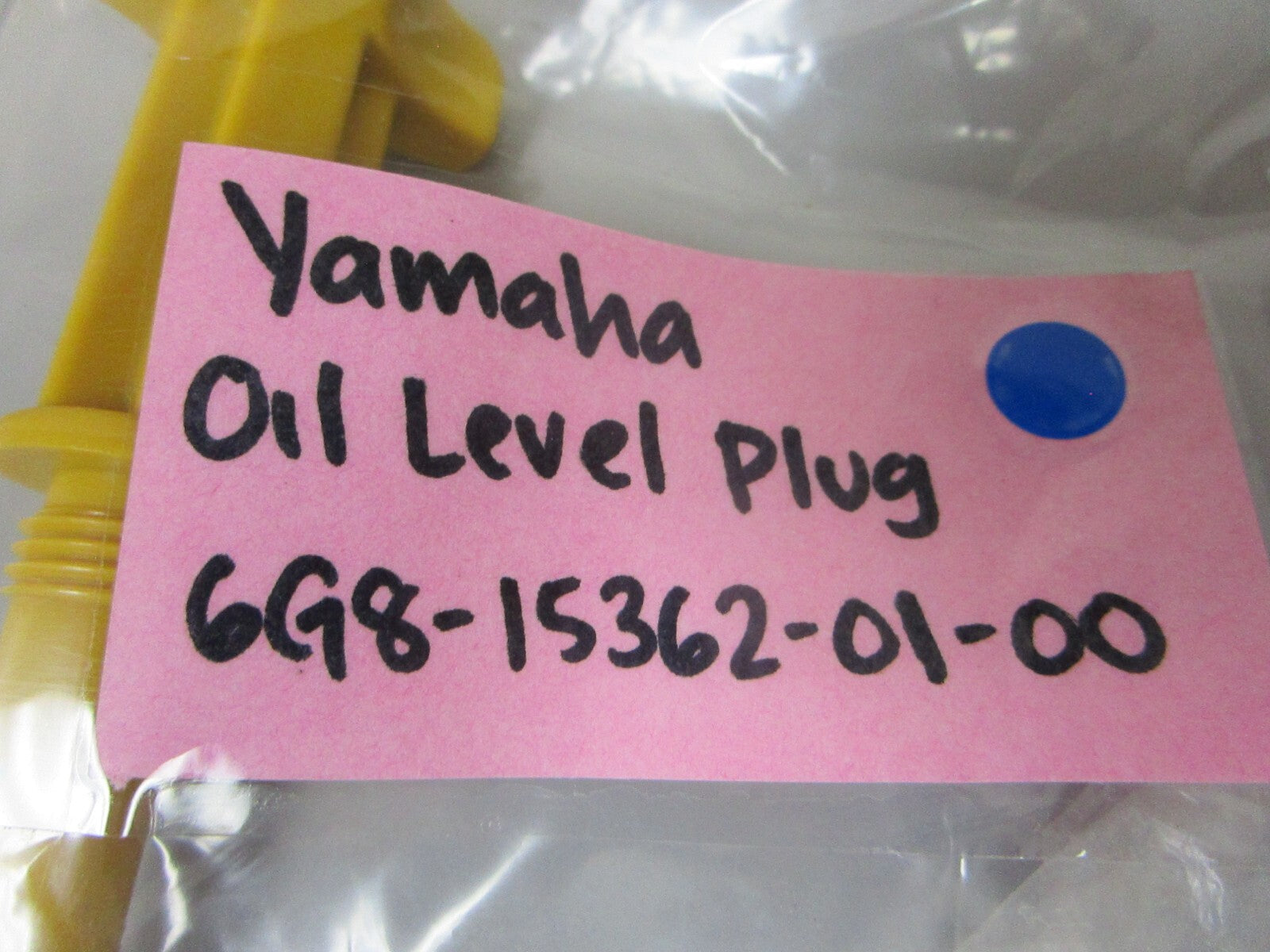 *NEW OEM* 0810 Yamaha Oil Lever Plug 6G8-15362-01-00