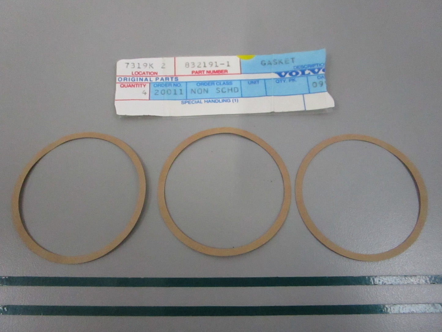 NEW OEM (LOT OF 3) 832191 Volvo Penta Gasket 0810