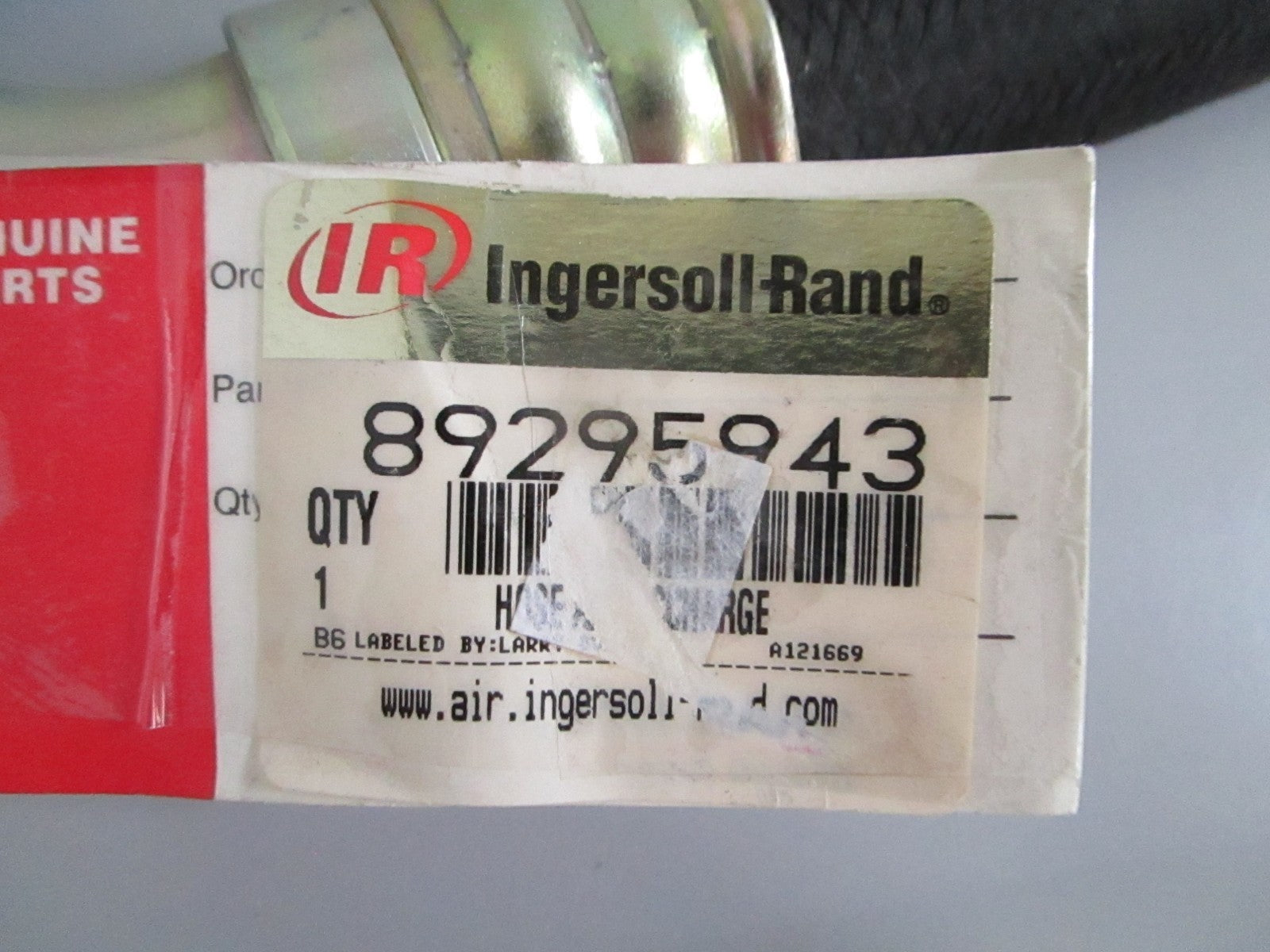 Ingersoll Rand 89295943 Air Compressor Part NOS Genuine NEW OEM 0820