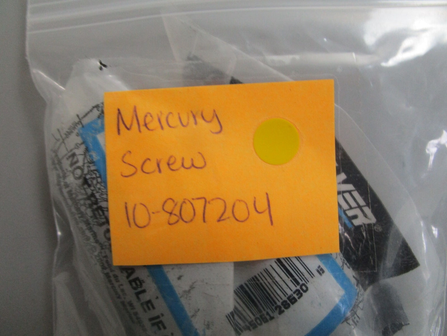 *NEW OEM* (LOT OF 2) 0770 Mercury Quicksilver Screw 10-807204