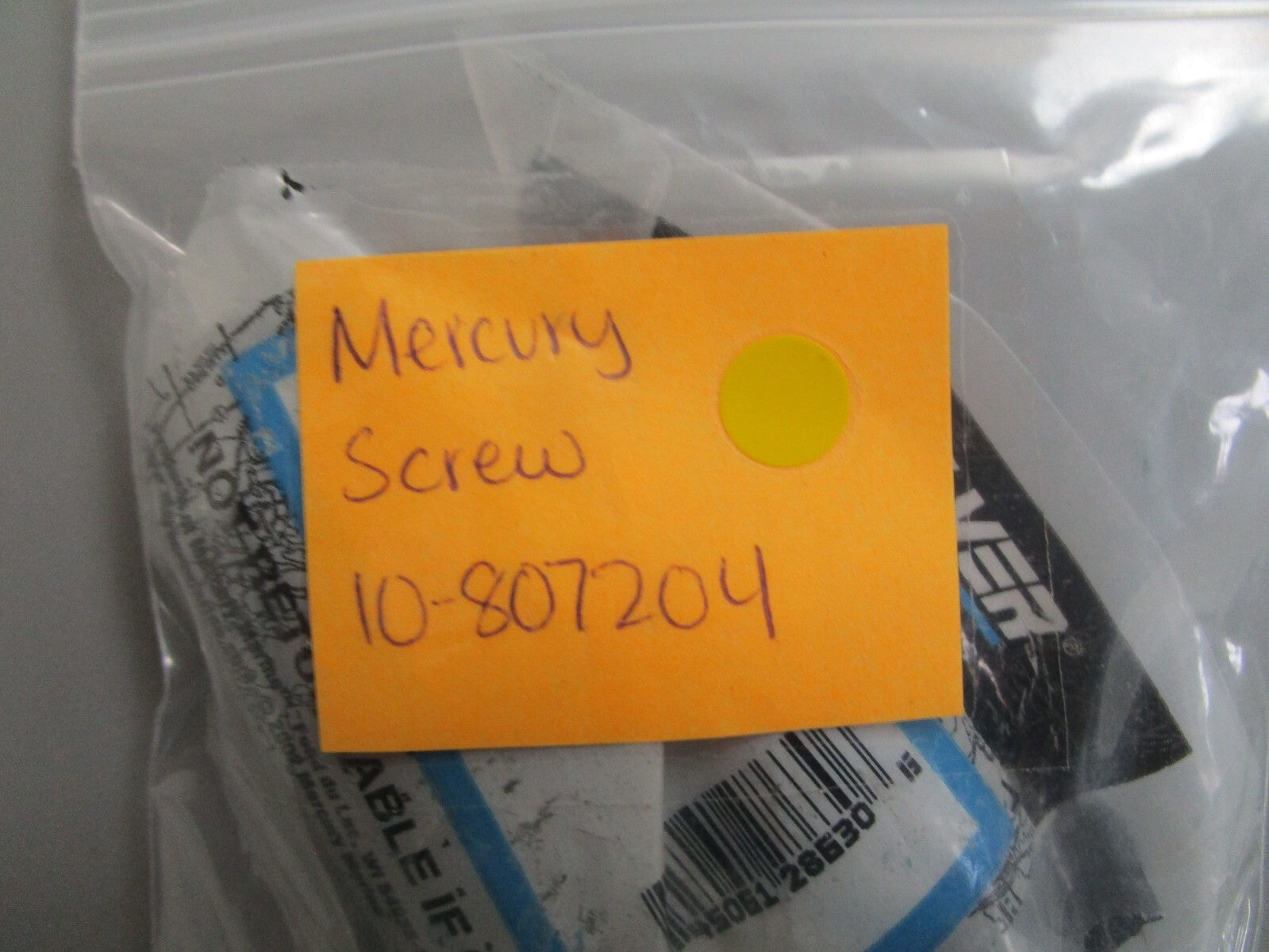 *NEW OEM* (LOT OF 2) 0770 Mercury Quicksilver Screw 10-807204