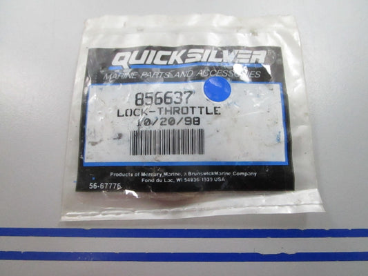 NEW OEM 856637 Mercury Quicksilver Throttle Lock 0810