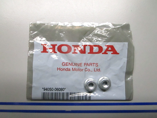 *NEW OEM* (LOT OF 2) 0810 Honda Flange Nut 94050-06080