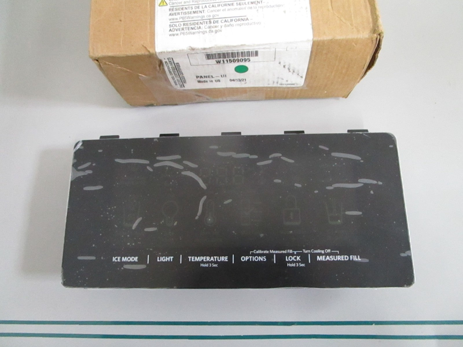 Whirlpool NEW OEM Refrigerator UI Control Panel W11509095 NOS Genuine Part 0820