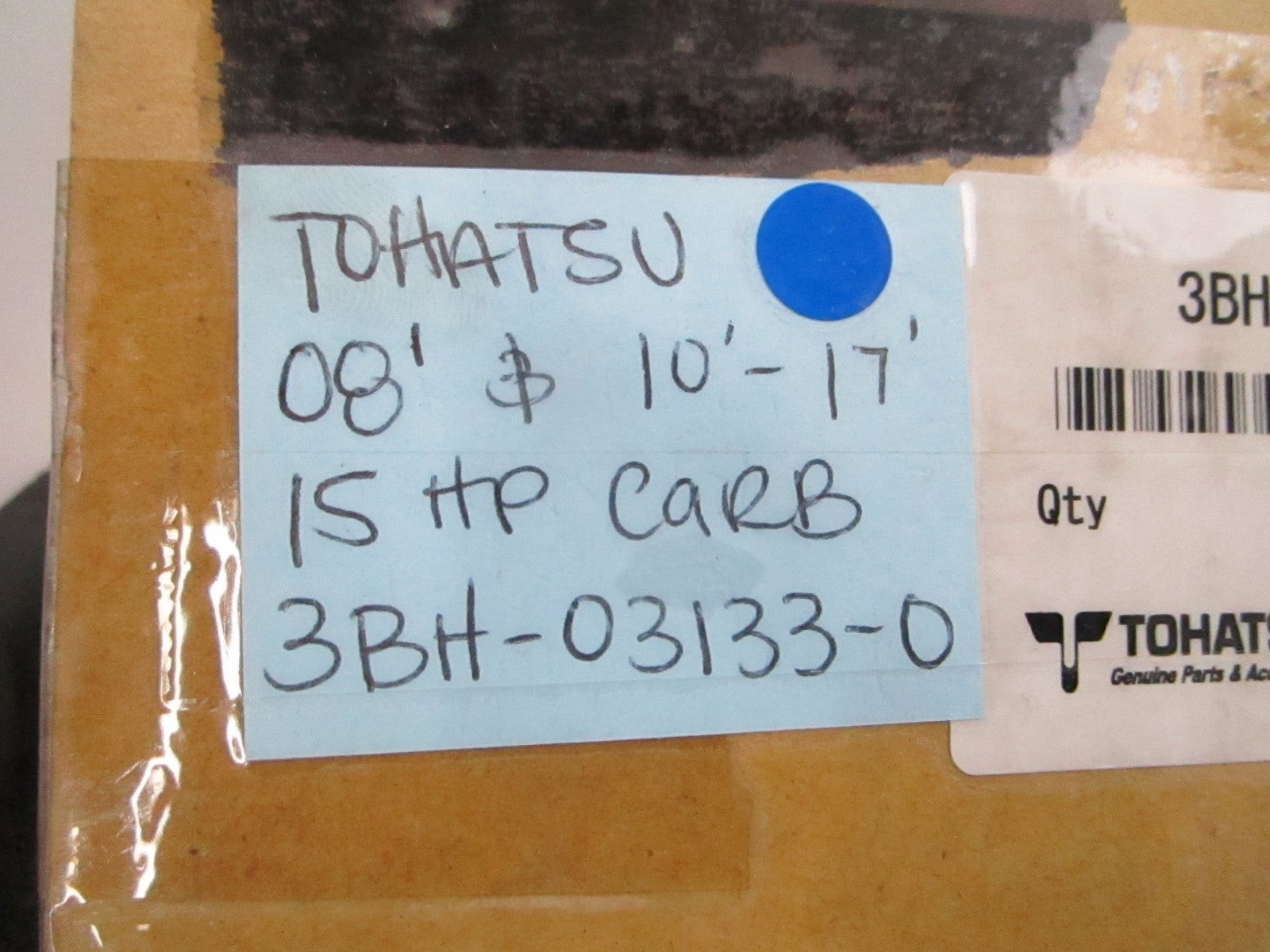 *NEW OEM* 0720 Tohatsu Nissan 08' & 2010- 2017 15hp Carburetor 3BH-03133-0