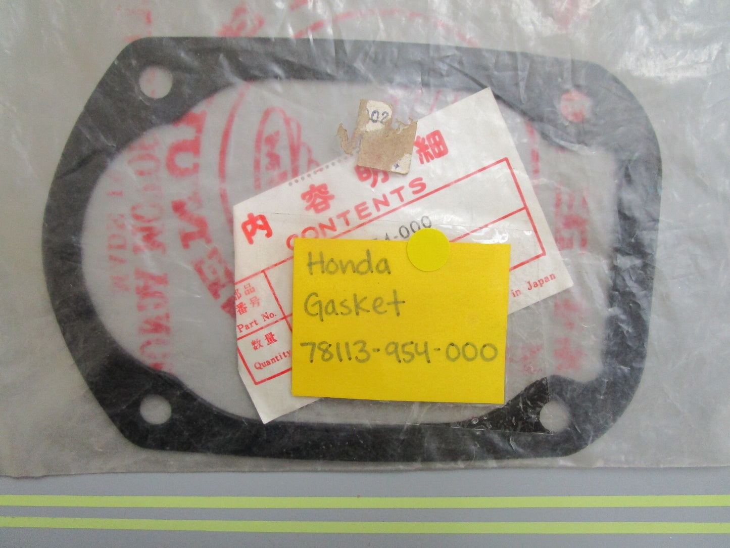 *NEW OEM* 0810 Honda Gasket 78113-954-000