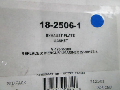 *NEW* 0810 Sierra Exhaust Plate Gasket 18-2506-1 Replaces: Mercury 27-99176-4