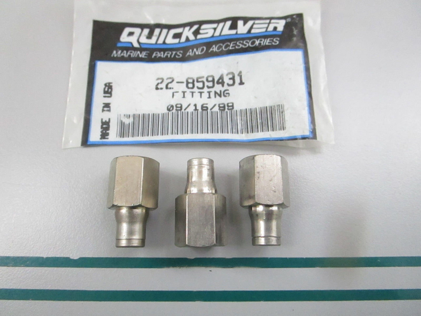 NEW OEM (LOT OF 3) 22-859431 Mercury Quicksilver Fitting 0810