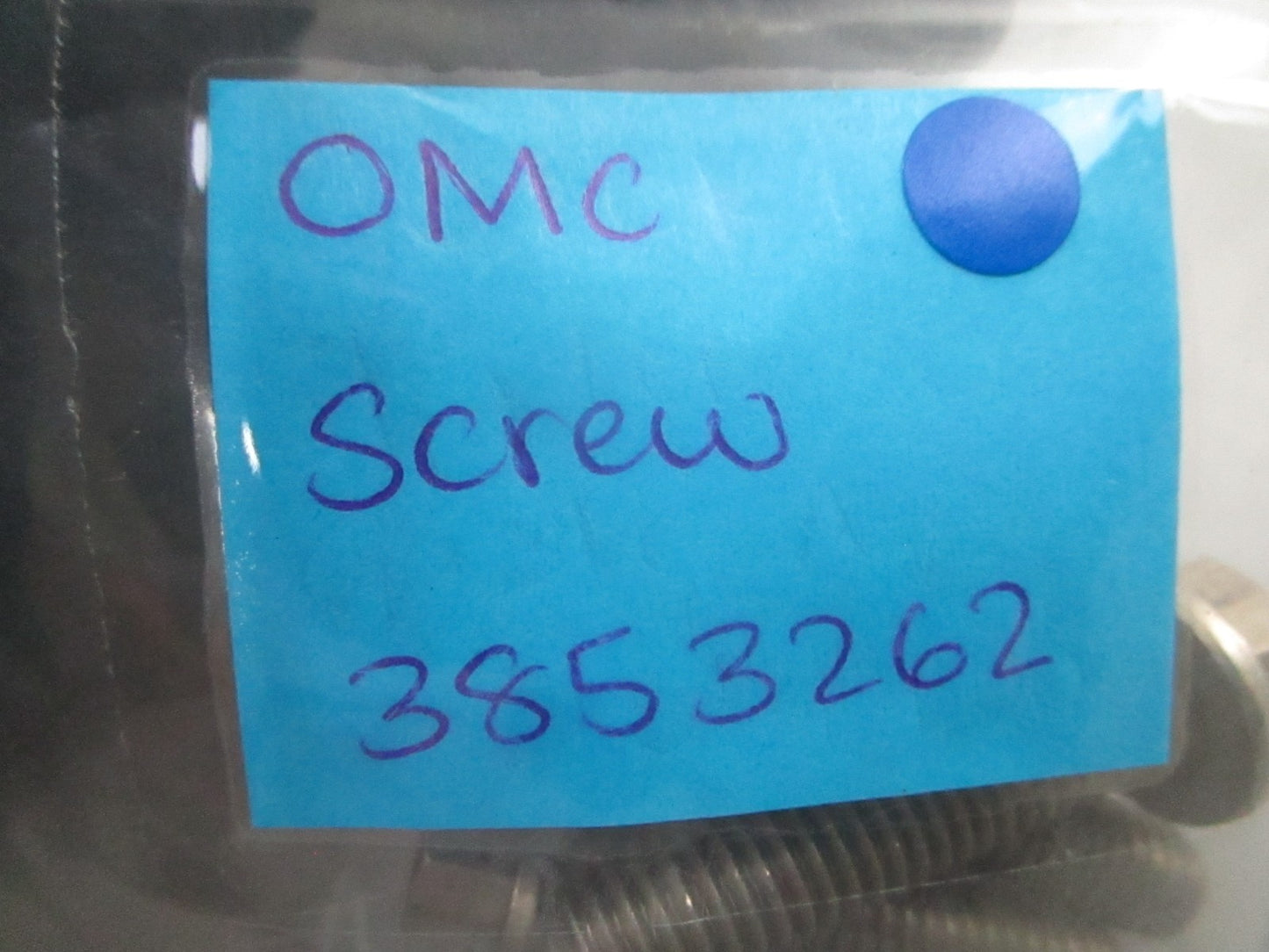*NEW OEM* (LOT OF 2) 0810 OMC Johnson Evinrude Screw 3853262