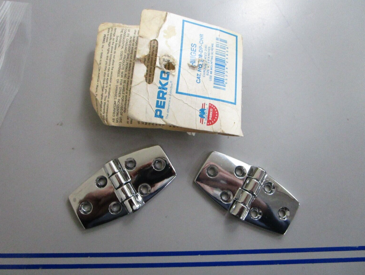 *NEW* 0810 Perko Hinges 808-DP-CHR