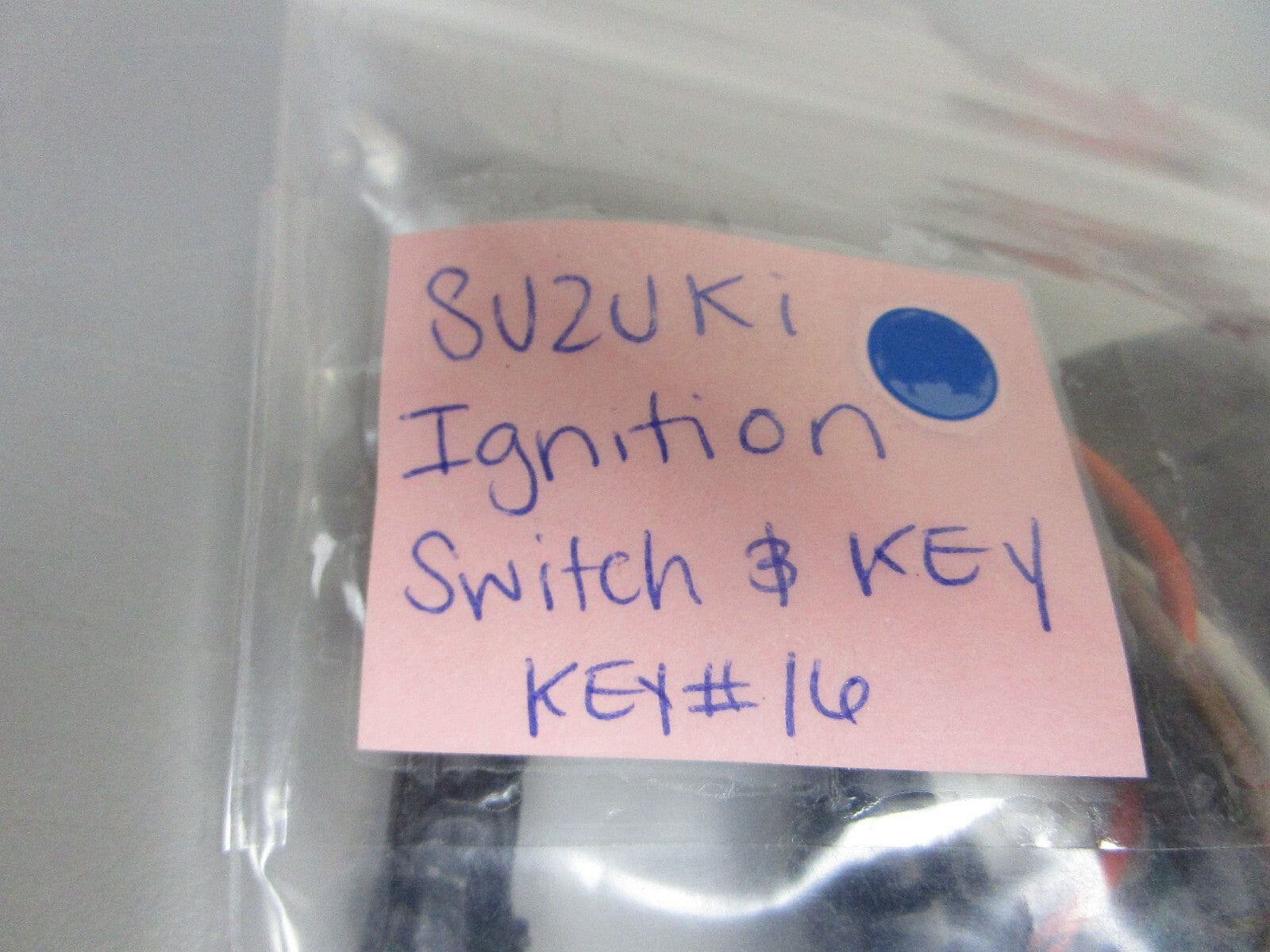 *NEW OEM* 0720 Suzuki Ignition Switch & Key Assembly Key # 16