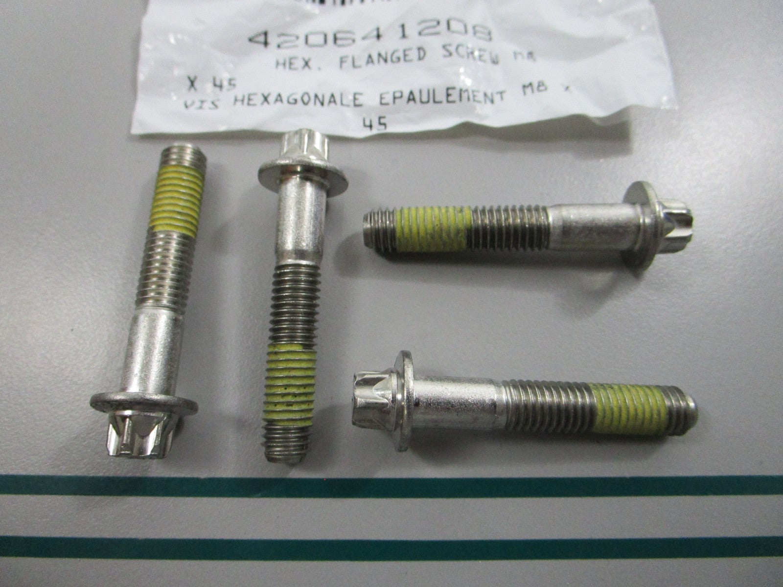 NEW OEM (LOT OF 4) 420641208 Can-Am Flange Screw 0810