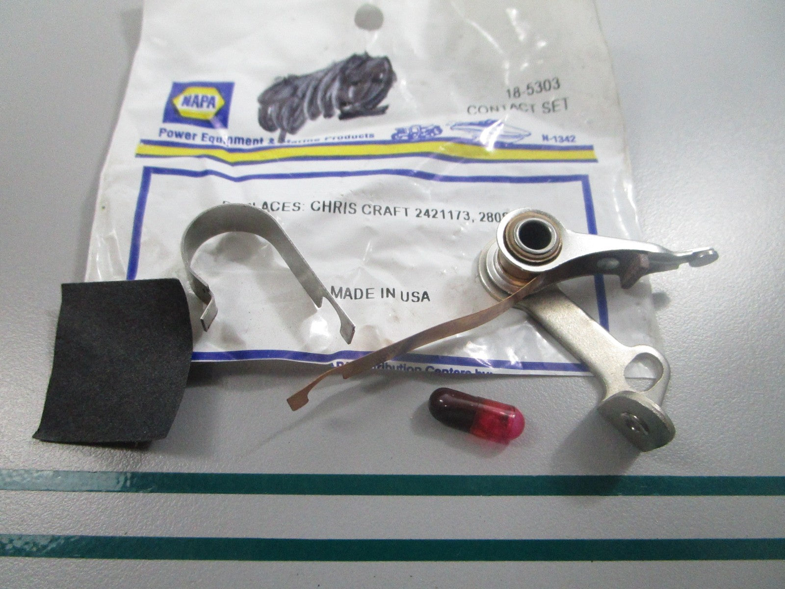 NEW 18-5303 Replaces: 2421173 2808870 NAPA Contact Set 0810