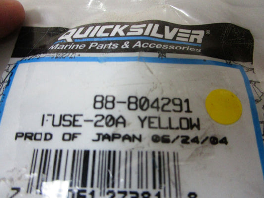 *NEW OEM* 0810 Mercury Quicksilver 20A Yellow Fuse 88-804291