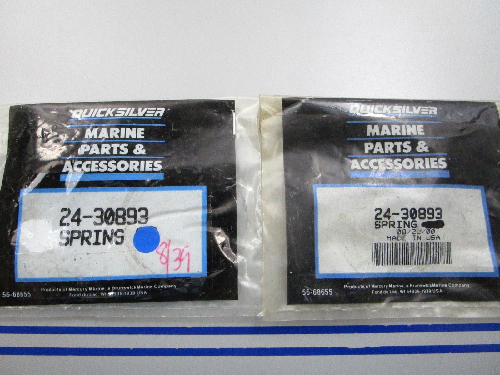 NEW OEM (LOT OF 2) 24-30893 Mercury Quicksilver Spring 0810