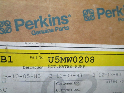 *NEW OEM* 0720 Perkins Water Pump Kit U5MW0208