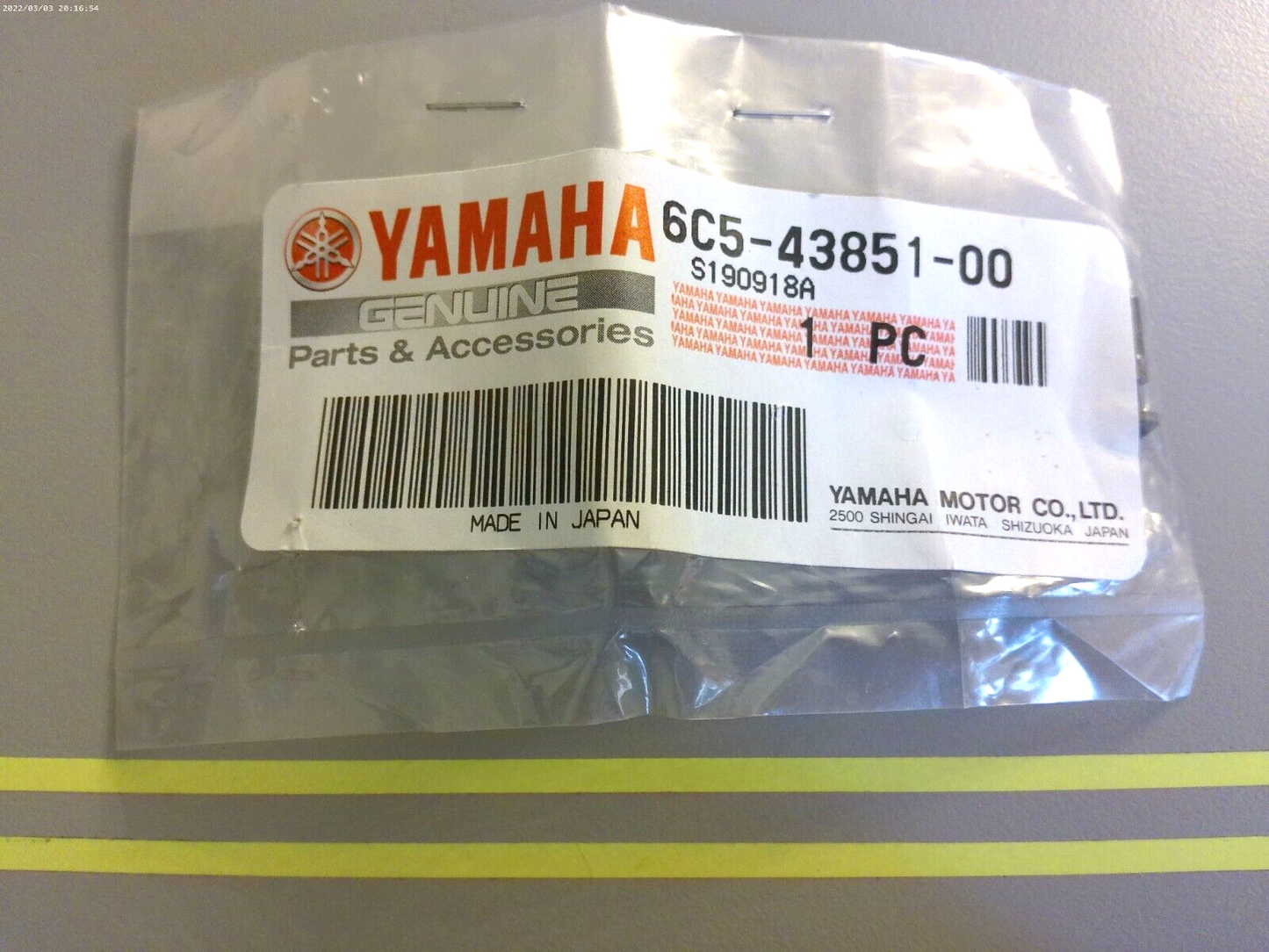 *NEW OEM* 0750 Yamaha RELIEF VALVE SEAT 6C5-43851-00-00