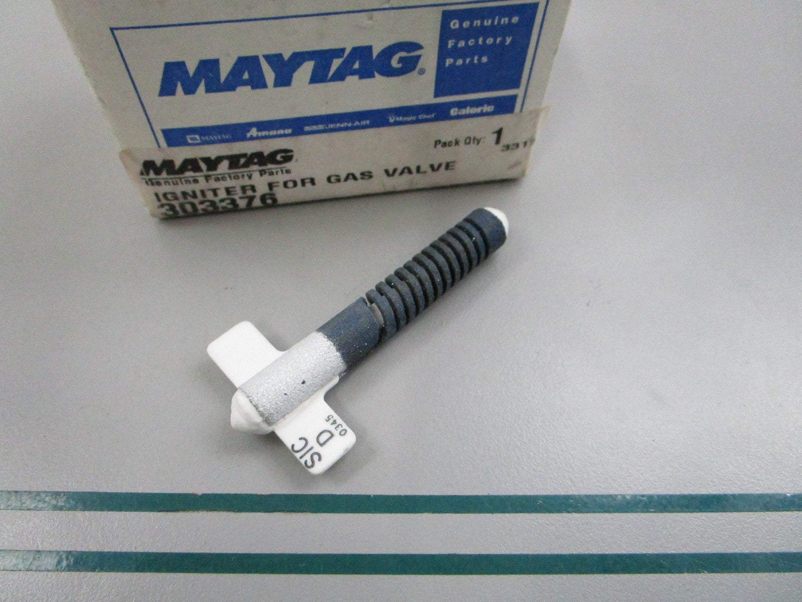 NEW OEM 303376 Maytag Gas Valve Igniter 0810